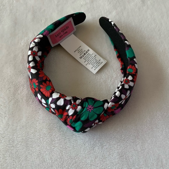 KATE SPADE NEW YORK floral medley knot silk headband - Picture 4 of 10